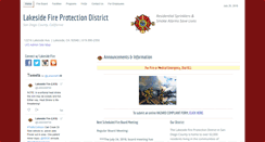 Desktop Screenshot of lakesidefire.net