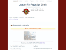 Tablet Screenshot of lakesidefire.net